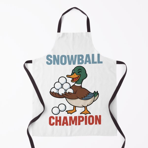 Item preview, Snowball Champion Funny Duck Winter Design designed and sold by TeeTimeTreasure.
