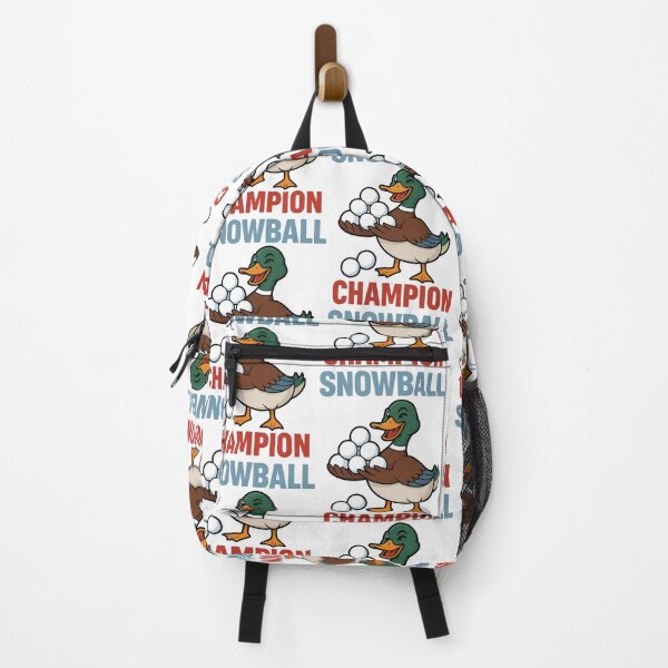 Item preview, Snowball Champion Funny Duck Winter Design designed and sold by TeeTimeTreasure.