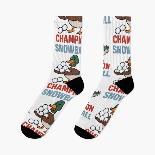 Item preview, Snowball Champion Funny Duck Winter Design designed and sold by TeeTimeTreasure.