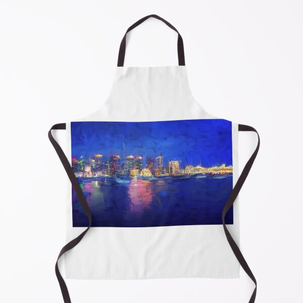 Artikelvorschau, Tiefblaue Nacht San Diego Malerischer Stil entworfen und verkauft von Arinlastyle.