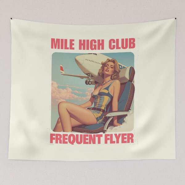 Item preview, Mile High Club Frequent Flyer designed and sold by NicMacTees.