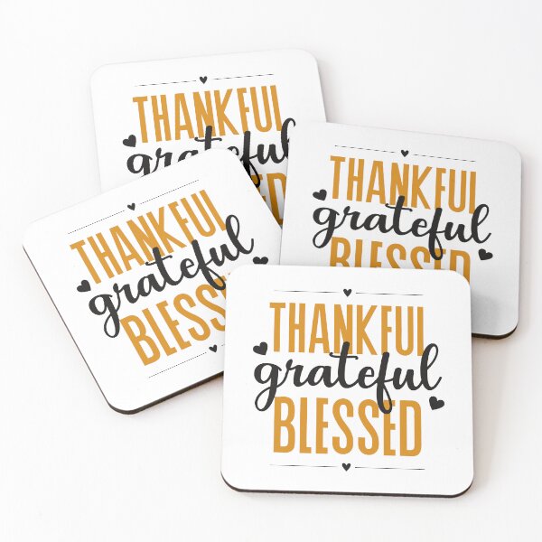 Item preview, Thankful Grateful Blessed - Inspirational Self Love  designed and sold by DreamAndInk.