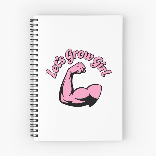 Item preview, Let's Grow Girl! Pink Gym Girl Quote designed and sold by PMCreative.