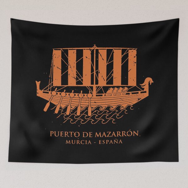 Item preview, Phoenician Ship Red Damascus designed and sold by mzrn-souvenirs.