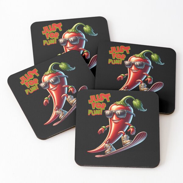 Item preview, Just for fun Cool Chili rides snowboard designed and sold by ReneMM.