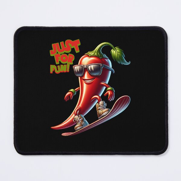 Item preview, Just for fun Cool Chili rides snowboard designed and sold by ReneMM.
