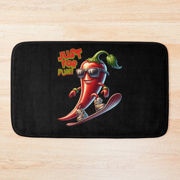 Item preview, Just for fun Cool Chili rides snowboard designed and sold by ReneMM.