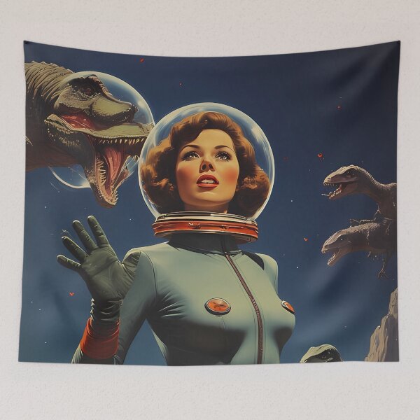 Item preview, Attack of the Space Dinosaurs designed and sold by she-devil-shirt.