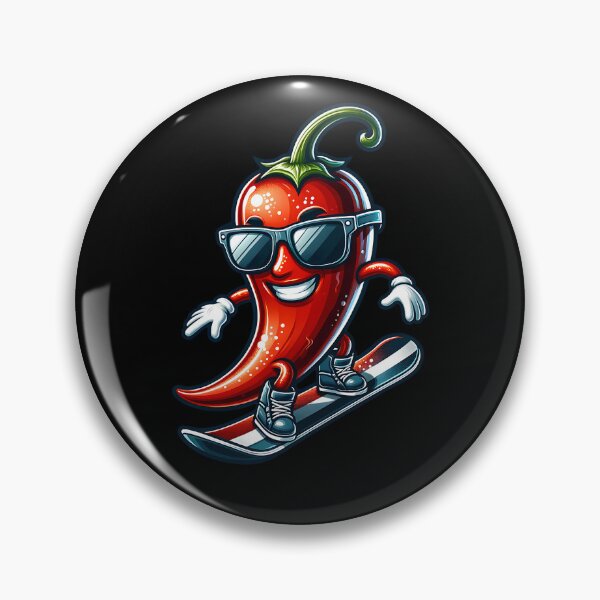 Item preview, Cool Chili rides snowboard designed and sold by ReneMM.