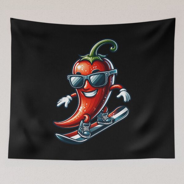Item preview, Cool Chili rides snowboard designed and sold by ReneMM.