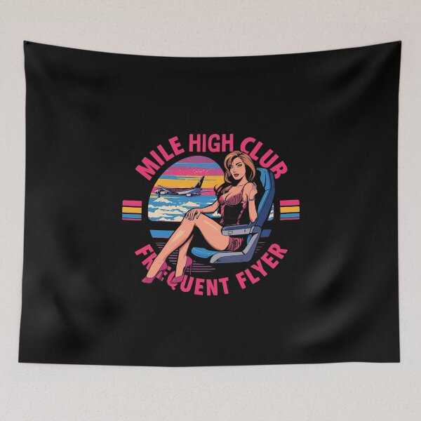 Item preview, Mile high club frequent flyer designed and sold by NicMacTees.