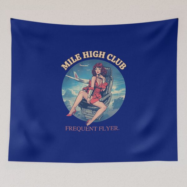 Item preview, Mile high club frequent flyer designed and sold by NicMacTees.