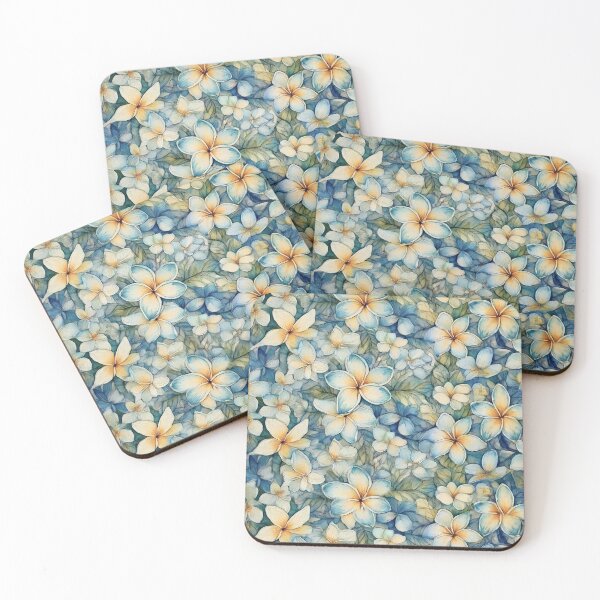 Item preview, Moonlit Watercolor Plumeria designed and sold by J Marielle Designs.