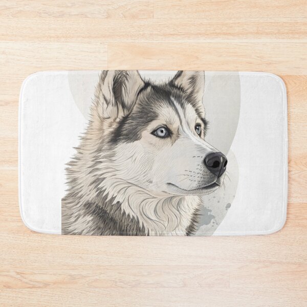 Item preview, Majestic Siberian Husky Portrait designed and sold by Ommash.