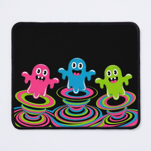 Item preview, Colorful Happy Ghosts – Cute Pop Art Cartoon designed and sold by SamartkitDesign.
