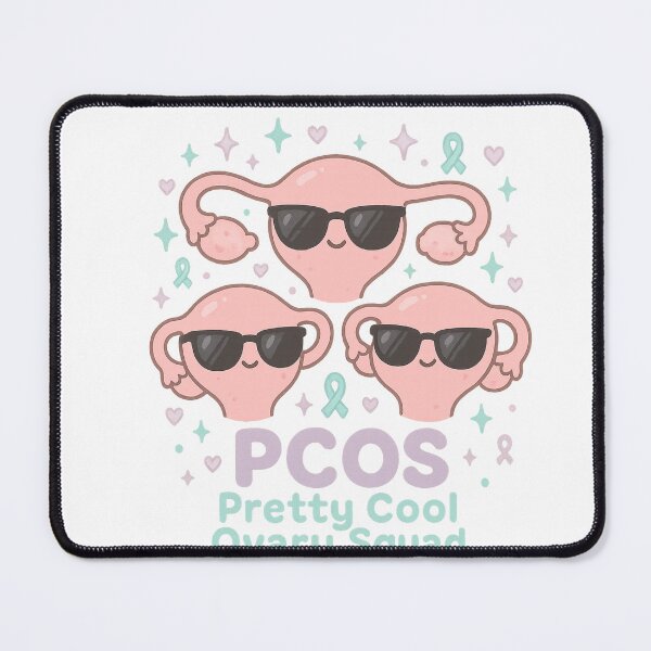 Item preview, PCOS Squad Goals - Cool Ovary Squad Kawaii Medical Sunglasses designed and sold by reflora1.