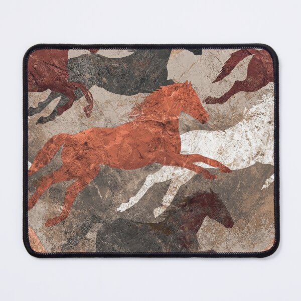 Item preview, Galloping Horses Pattern - Primitive Cave Art designed and sold by HausKatz.