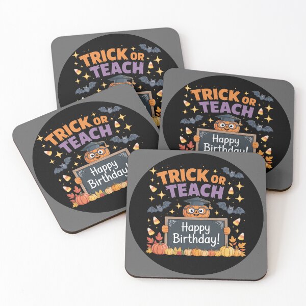Aperçu de l'œuvre Un cadeau pour les enseignants : un t-shirt amusant et coloré pour les amateurs de café. Pour les fêtes d'Halloween. créée et vendue par Camel & Quirk.