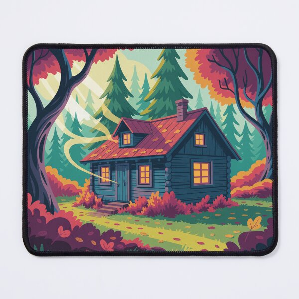 Item preview, A melancholic autumn landscape in psychedelic style, designed and sold by Lilashakti ⭐️ ⭐️ ⭐️ ⭐️ ⭐️.