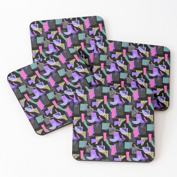 Item preview, Minimal Scandinavian digital geometric pattern dark pink purple designed and sold by Alessandro Remo Mazzoni Remotextiles.