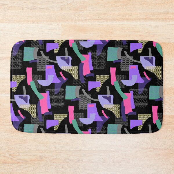 Item preview, Minimal Scandinavian digital geometric pattern dark pink purple designed and sold by Alessandro Remo Mazzoni Remotextiles.