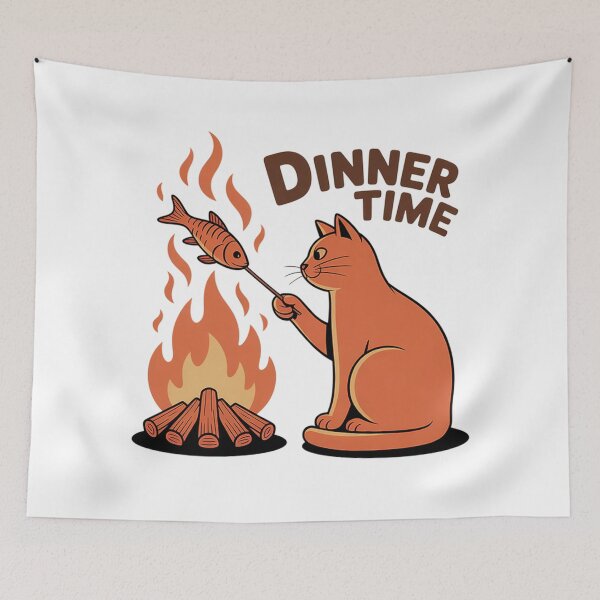 Item preview,  Cat roasting designed and sold by PrintAtelier.