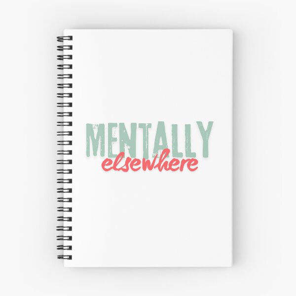 Item preview, Mentally Elsewhere Minimalist Quote Design designed and sold by CleanDecor.