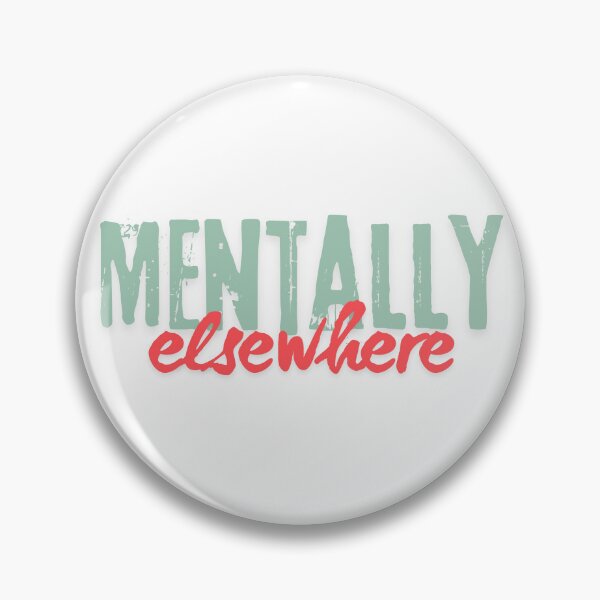 Item preview, Mentally Elsewhere Minimalist Quote Design designed and sold by CleanDecor.