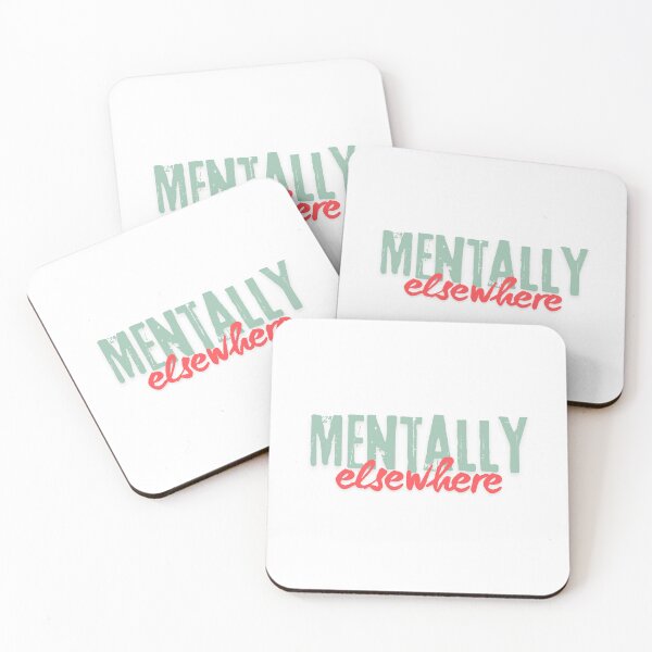 Item preview, Mentally Elsewhere Minimalist Quote Design designed and sold by CleanDecor.