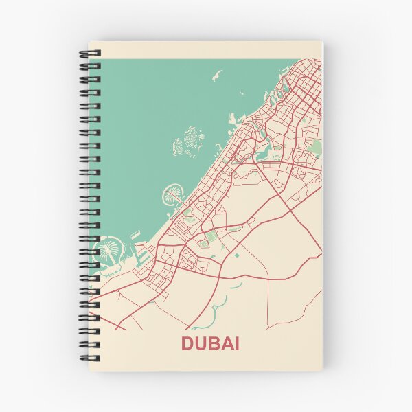 Item preview, Modern Dubai Map designed and sold by MapsByLeo.