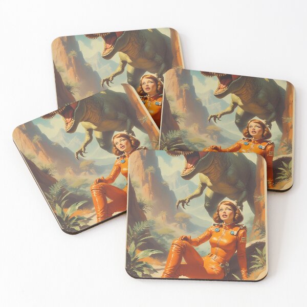 Item preview, The Cosmos Woman at War with the Space Dinosaurs designed and sold by she-devil-shirt.