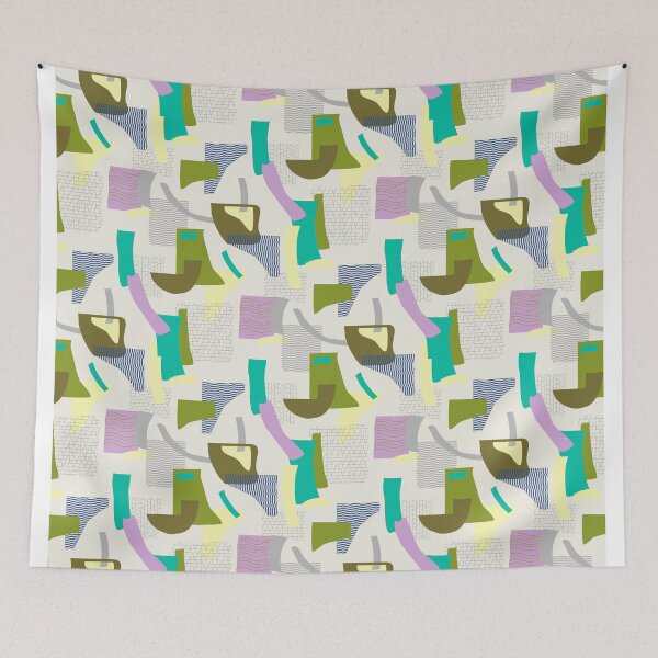 Item preview, Copy of Minimal Scandinavian digital geometric pattern dark pink purple designed and sold by Alessandro Remo Mazzoni Remotextiles.