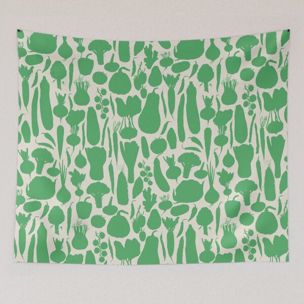 Item preview, Vegetable pattern in green color designed and sold by bokasin.