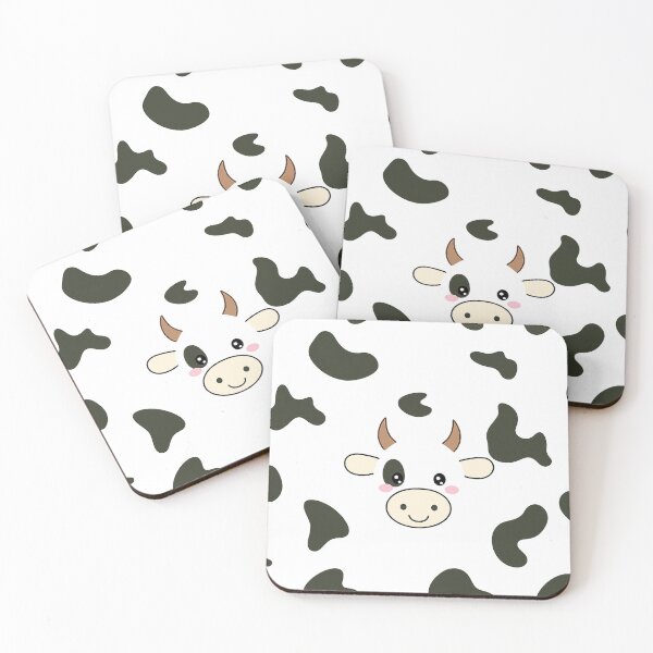 Item preview, Cute Cartoon Cow Face with Spots designed and sold by turtlemaid.