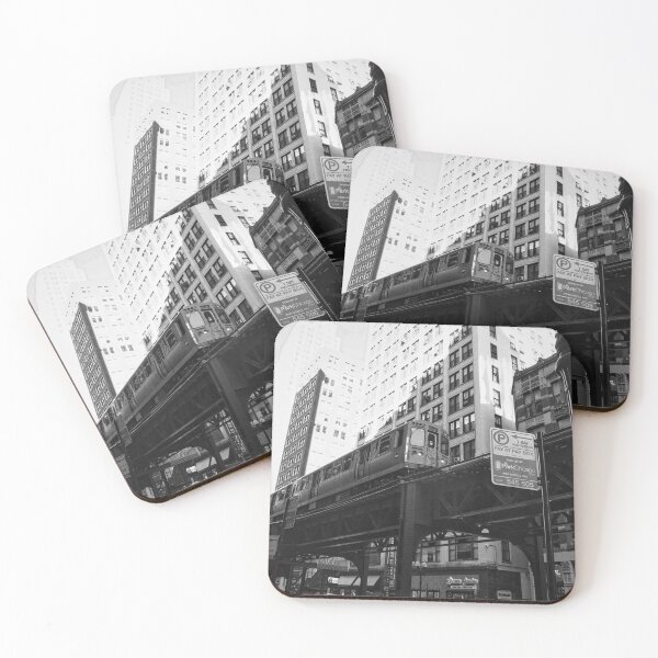 Item preview, Downtown Chicago with L train designed and sold by jmtphotomedia.