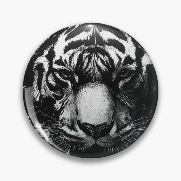 Aperçu de l'œuvre Essence de tigre monochrome créée et vendue par Aliometrydec.