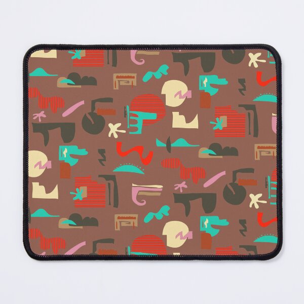 Item preview, Minimal Scandinavian digital geometric pattern brown designed and sold by Alessandro Remo Mazzoni Remotextiles.