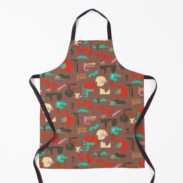 Item preview, Minimal Scandinavian digital geometric pattern brown designed and sold by Alessandro Remo Mazzoni Remotextiles.