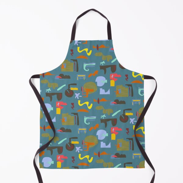 Item preview, Minimal Scandinavian digital geometric pattern green blue designed and sold by Alessandro Remo Mazzoni Remotextiles.