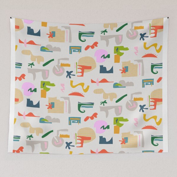 Item preview, Minimal Scandinavian digital geometric pattern designed and sold by Alessandro Remo Mazzoni Remotextiles.