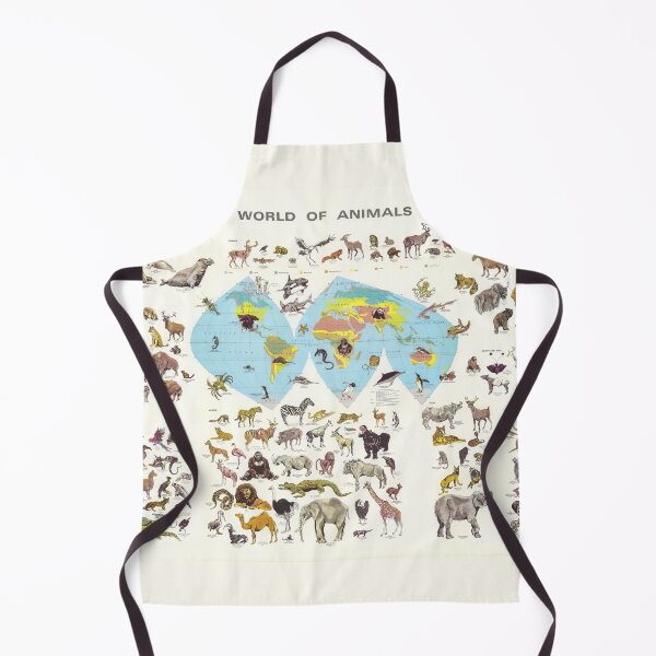 Item preview, World of Animals Map Poster designed and sold by PetsArt.