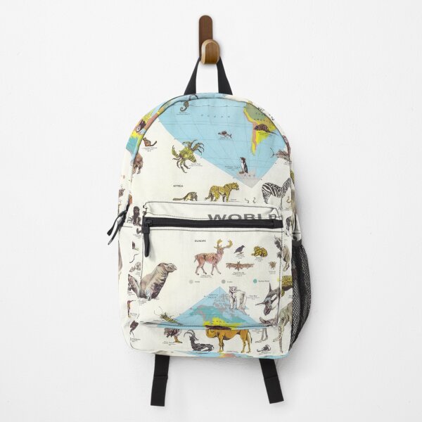Item preview, World of Animals Map Poster designed and sold by PetsArt.