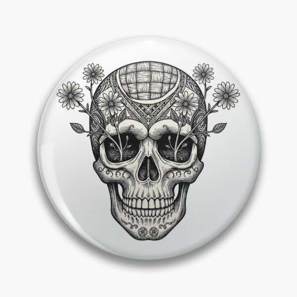 Item preview, Ancestral Skull "To Knit is to Conquer Death" - Philosophical Art designed and sold by elglotonmusical.