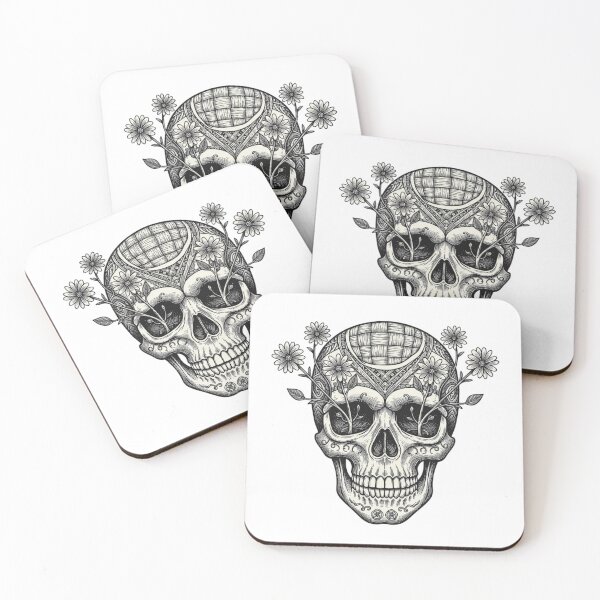 Item preview, Ancestral Skull "To Knit is to Conquer Death" - Philosophical Art designed and sold by elglotonmusical.