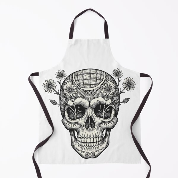 Item preview, Ancestral Skull "To Knit is to Conquer Death" - Philosophical Art designed and sold by elglotonmusical.