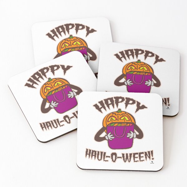 Item preview, Happy Haul-o-ween Funny Halloween Shopping Cartoon designed and sold by mytshirtfort.