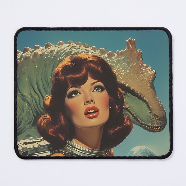 Item preview, Attack of the Space Dinosaurs on the Planet of Retro Women designed and sold by she-devil-shirt.