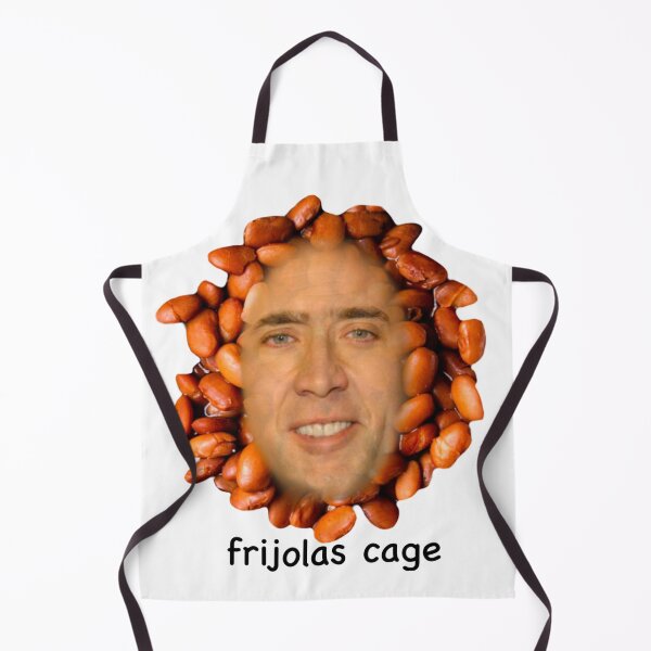 Aperçu de l'œuvre Nicolas Cage meme Frijolas Cage ironic funny cursed créée et vendue par DisgustangCO.