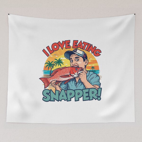 Item preview, I love eating Snapper! designed and sold by NicMacTees.