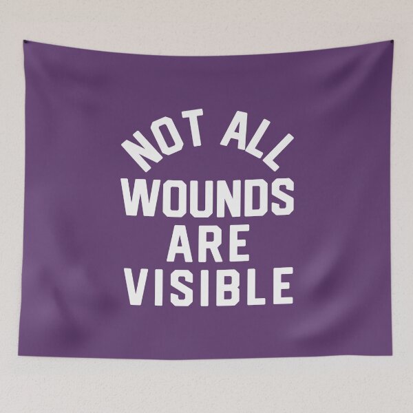 Item preview, Not All Wounds Are Visible Domestic Violence Awareness #1 designed and sold by SalahBlt.